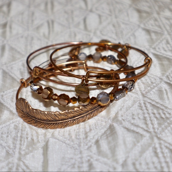 Stack of Alex & Ani Bracelets - Picture 2 of 8